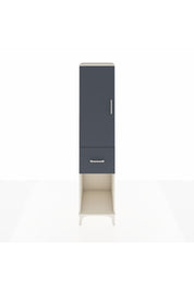 Hyperion Dolap Tek Raflı Tek Çekmeceli Tek Askılı 44x44x195 Aytaşı-Antrasit