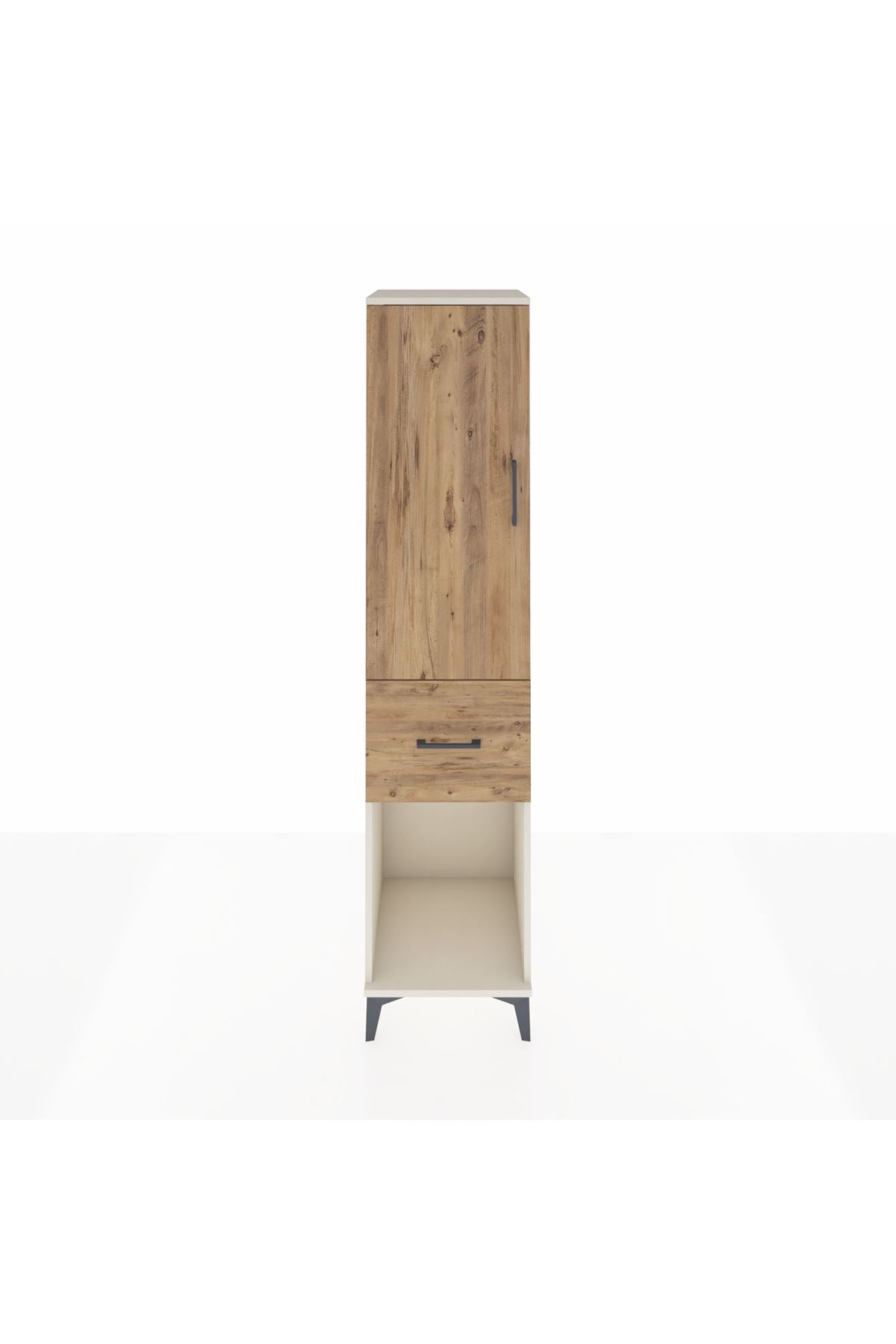 Hyperion Dolap Tek Raflı Tek Çekmeceli Tek Askılı 44x44x195 Aytaşı-Çam