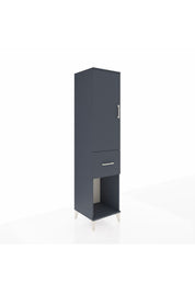 Hyperion Dolap Tek Raflı Tek Çekmeceli Tek Askılı 44x44x195 Antrasit-Antrasit