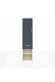 Hyperion Dolap 4 Raflı Tek Çekmeceli Tek Kapaklı 44x44x195 Aytaşı-Antrasit