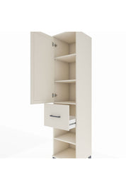 Hyperion Dolap 4 Raflı Tek Çekmeceli Tek Kapaklı 44x44x195 Aytaşı-Aytaşı