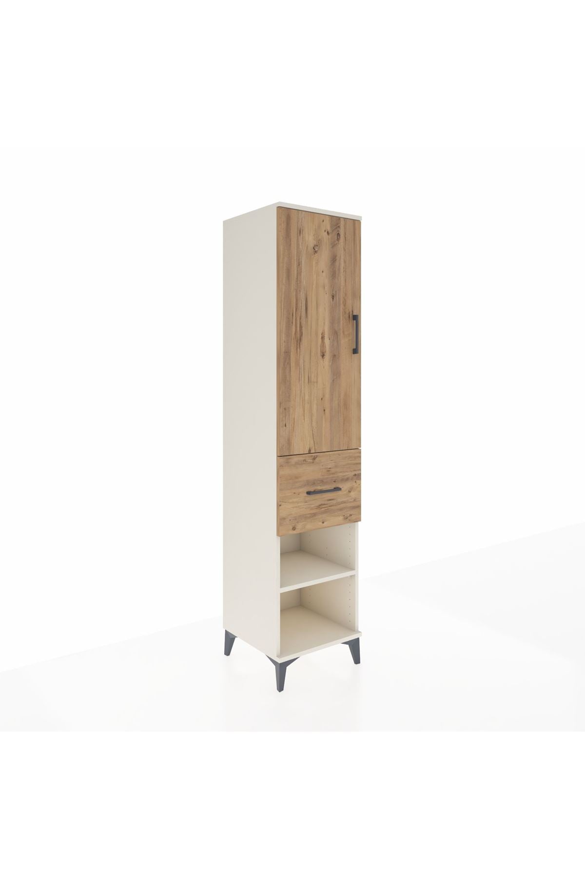 Hyperion Dolap 4 Raflı Tek Çekmeceli Tek Kapaklı 44x44x195 Aytaşı-Çam