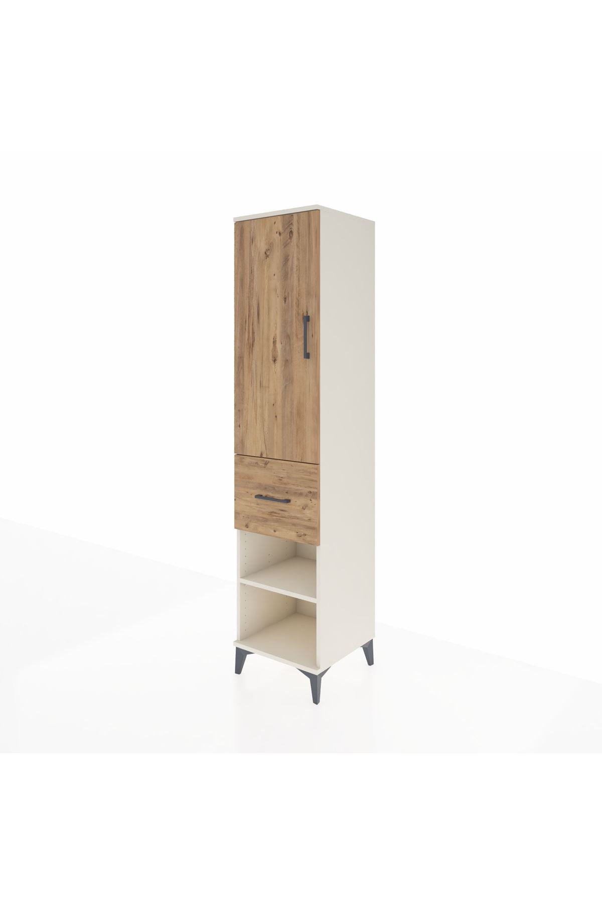 Hyperion Dolap 4 Raflı Tek Çekmeceli Tek Kapaklı 44x44x195 Aytaşı-Çam