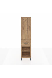 Hyperion Dolap 4 Raflı Tek Çekmeceli Tek Kapaklı 44x44x195 Çam-Çam