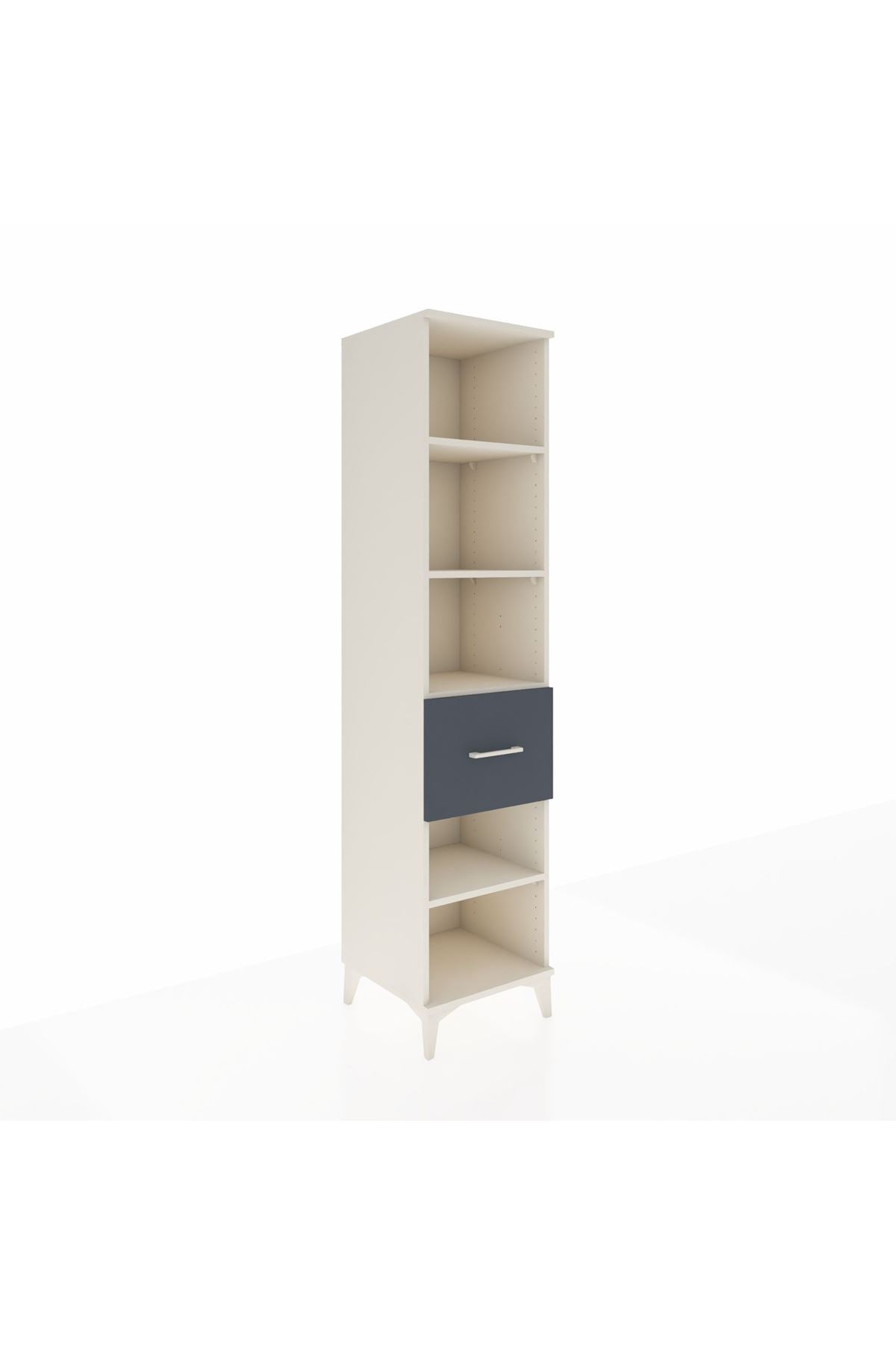 Hyperion Dolap 4 Raflı Tek Çekmeceli 44x44x195 Aytaşı-Antrasit