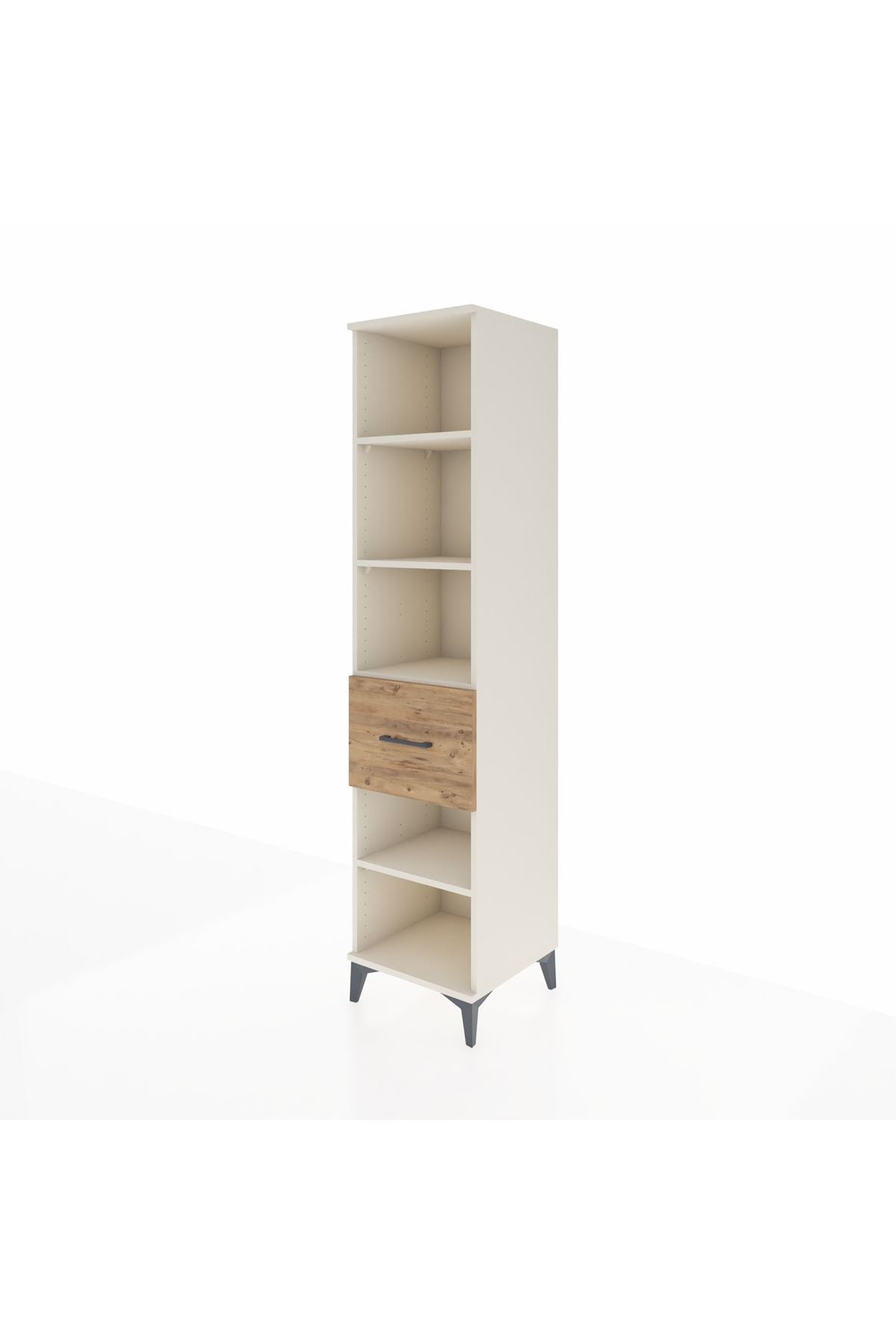 Hyperion Dolap 4 Raflı Tek Çekmeceli 44x44x195 Aytaşı-Çam