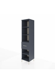Hyperion Dolap 4 Raflı Tek Çekmeceli 44x44x195 Antrasit-Antrasit
