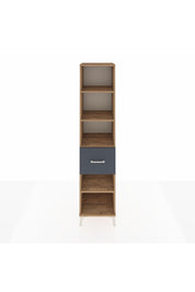 Hyperion Dolap 4 Raflı Tek Çekmeceli 44x44x195 Çam-Antrasit