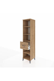 Hyperion Dolap 4 Raflı Tek Çekmeceli 44x44x195 Çam-Çam