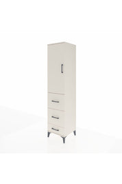 Hyperion Dolap Tek Raflı 3 Çekmeceli Tek Askılı 44x44x195 Aytaşı-Aytaşı