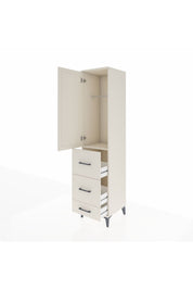 Hyperion Dolap Tek Raflı 3 Çekmeceli Tek Askılı 44x44x195 Aytaşı-Aytaşı