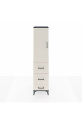 Hyperion Dolap Tek Raflı 3 Çekmeceli Tek Askılı 44x44x195