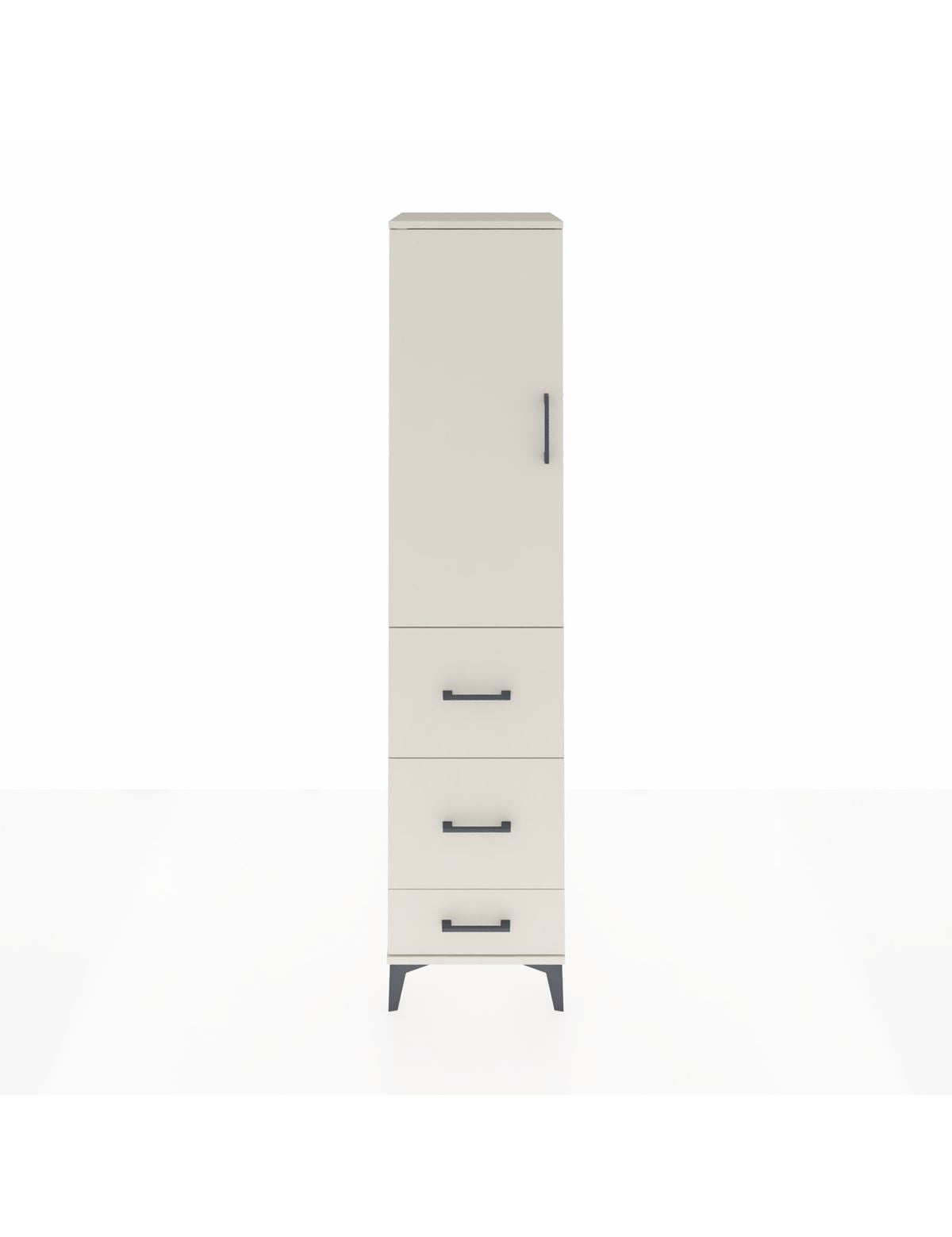 Hyperion Dolap 3 Raflı 3 Çekmeceli Tek Kapaklı 44x44x195 Aytaşı-Aytaşı