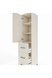 Hyperion Dolap 3 Raflı 3 Çekmeceli Tek Kapaklı 44x44x195 Aytaşı-Aytaşı