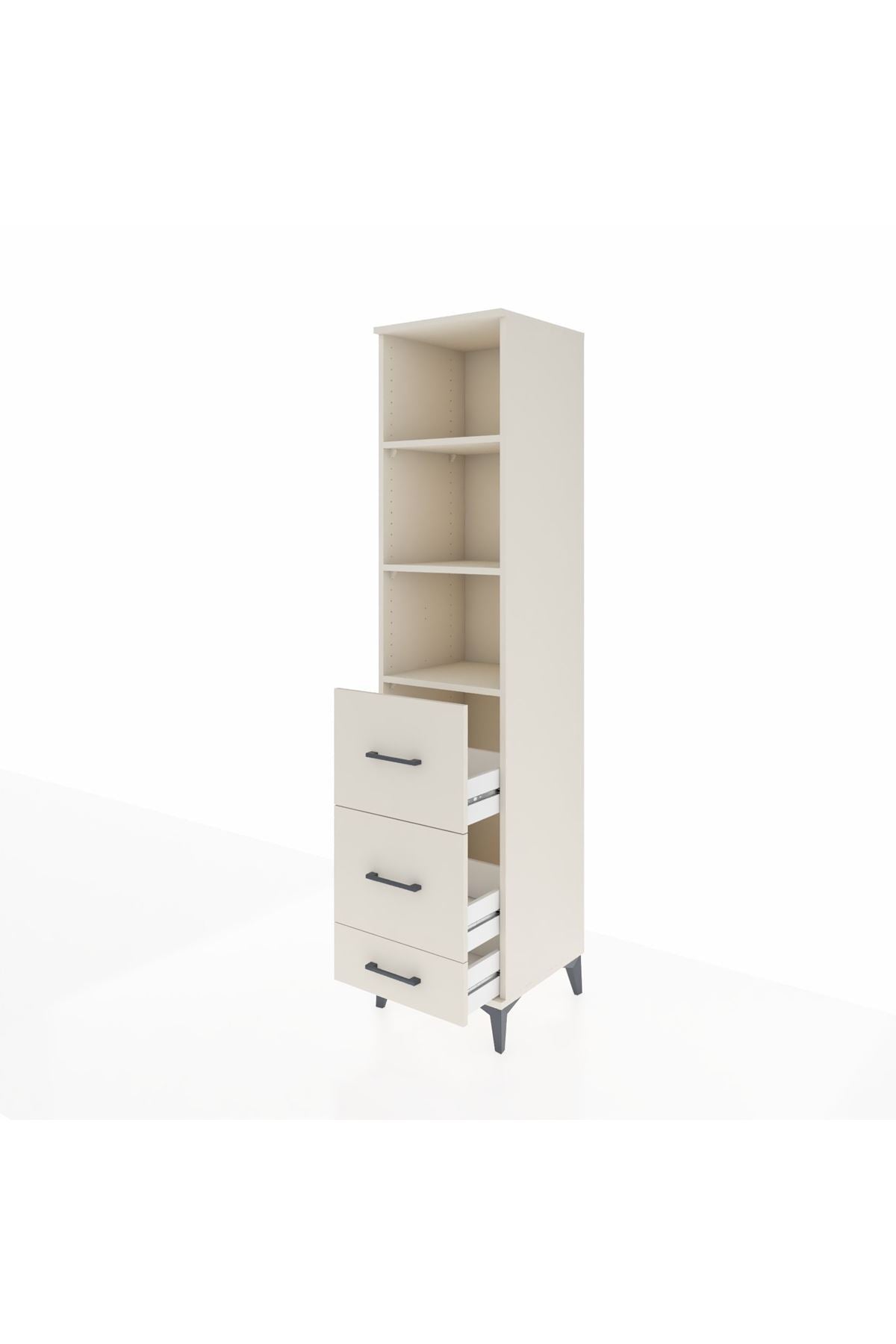 Hyperion Dolap 3 Raflı 3 Çekmeceli 44x44x195 Aytaşı-Aytaşı