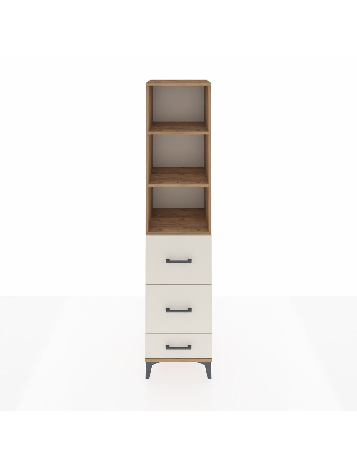 Hyperion Dolap 3 Raflı 3 Çekmeceli 44x44x195 Çam-Aytaşı