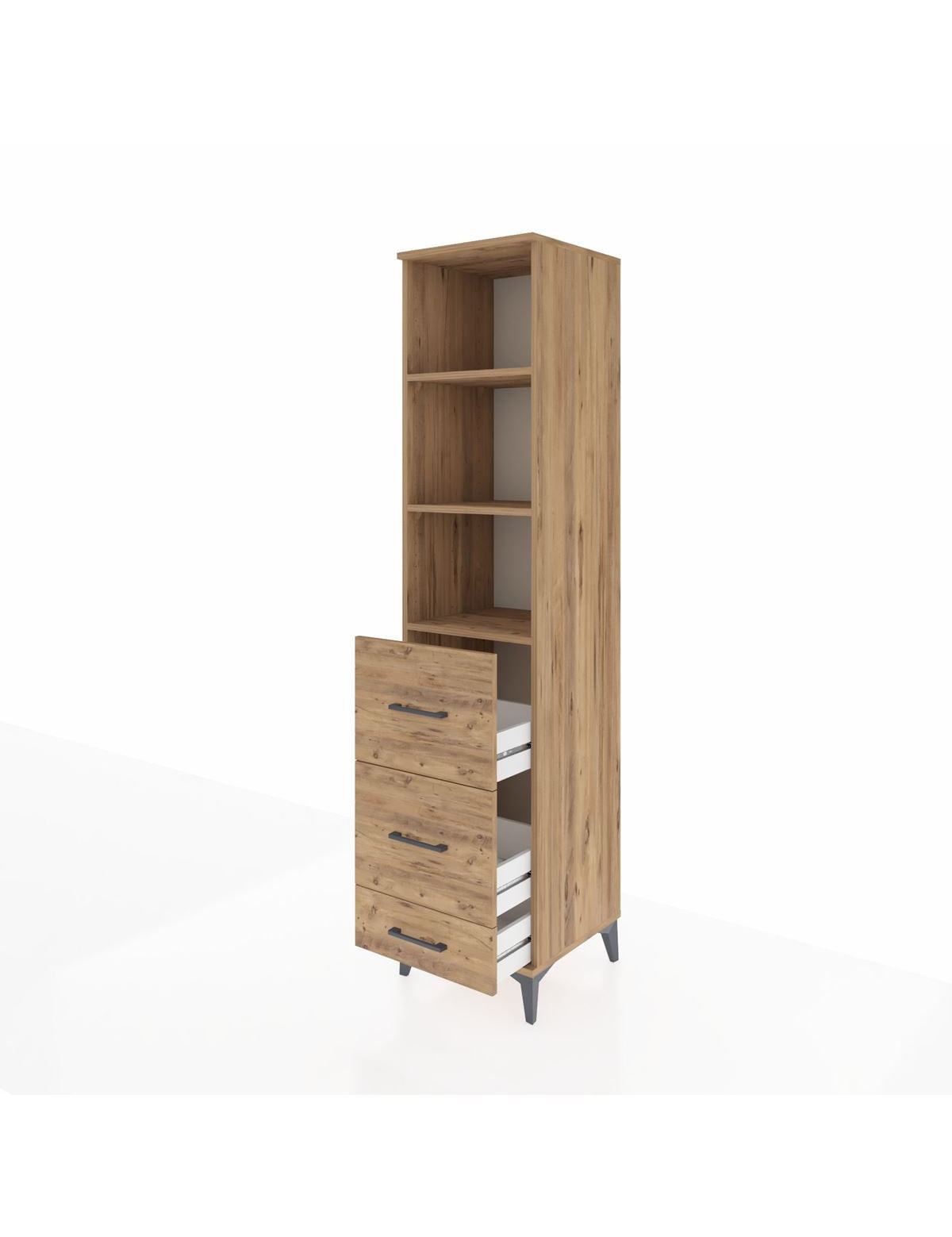 Hyperion Dolap 3 Raflı 3 Çekmeceli 44x44x195 - S58M061V9B