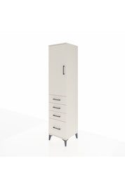 Hyperion Dolap Tek Raflı 4 Çekmeceli Tek Askılı 44x44x195 Aytaşı-Aytaşı