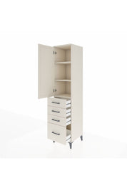 Hyperion Dolap 3 Raflı 4 Çekmeceli Tek Kapaklı 44x44x195 Aytaşı-Aytaşı