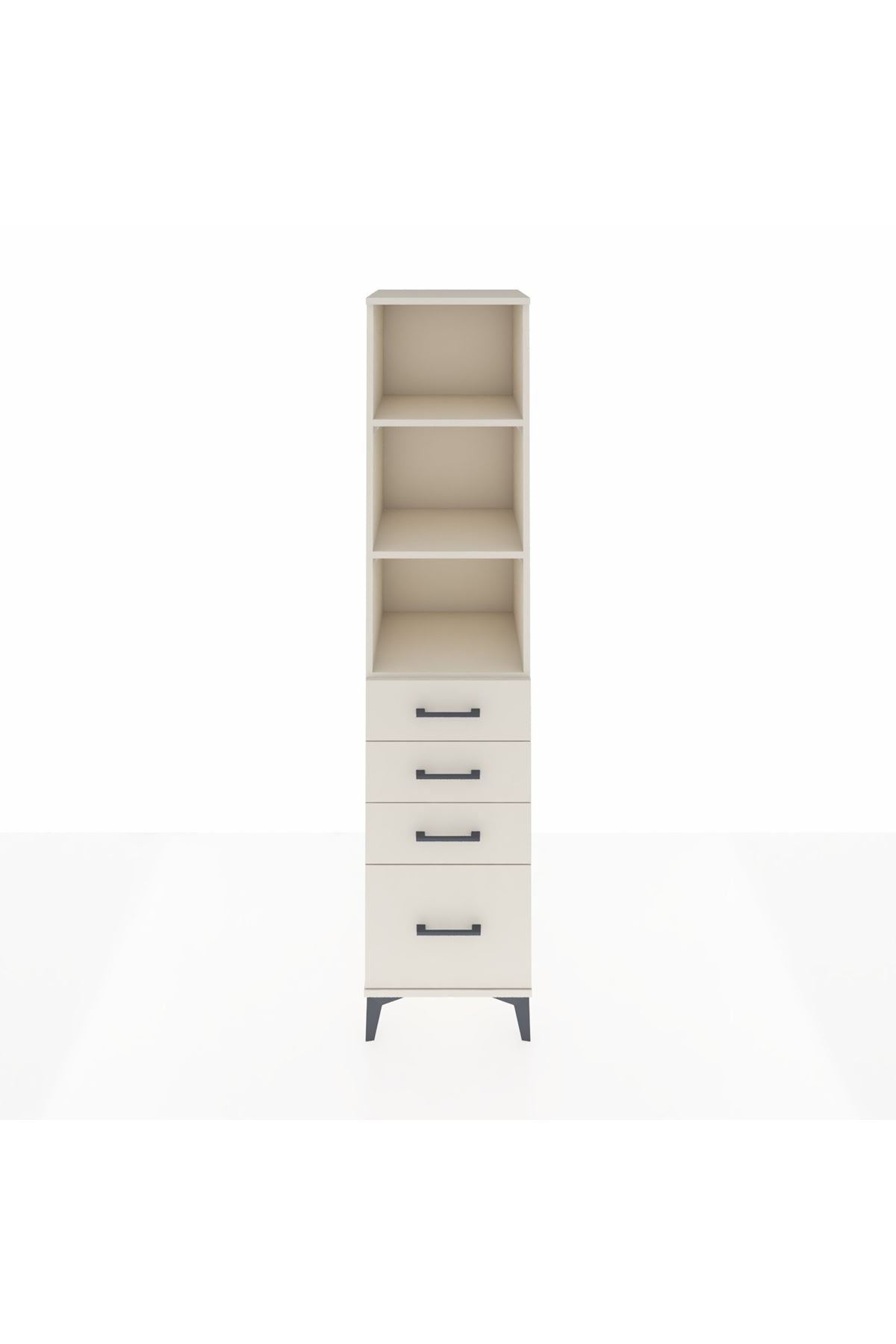 Hyperion Dolap 3 Raflı 4 Çekmeceli 44x44x195 Aytaşı-Aytaşı