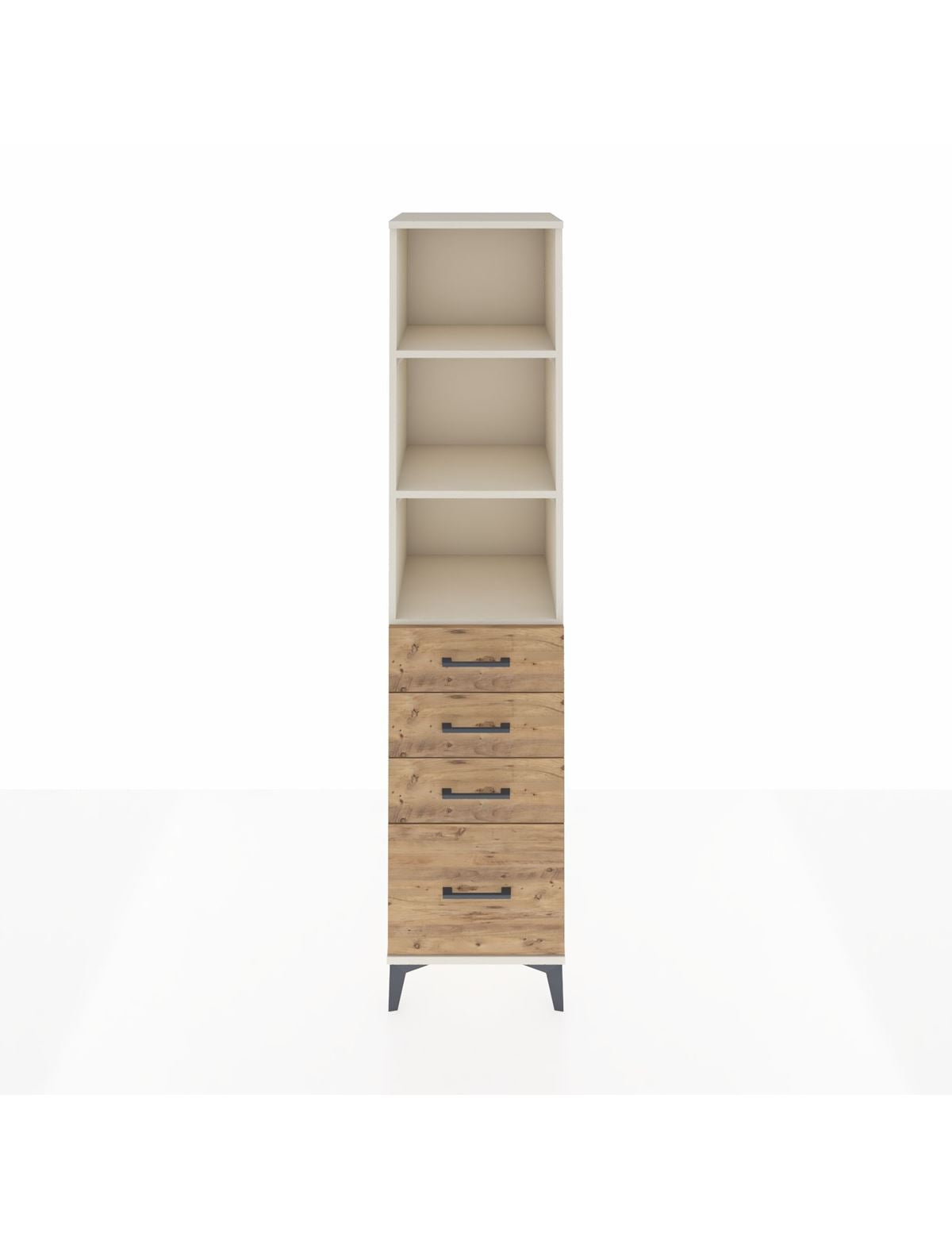 Hyperion Dolap 3 Raflı 4 Çekmeceli 44x44x195 Aytaşı-Çam