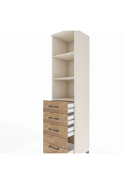 Hyperion Dolap 3 Raflı 4 Çekmeceli 44x44x195 Aytaşı-Çam