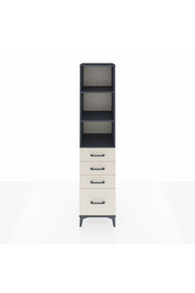 Hyperion Dolap 3 Raflı 4 Çekmeceli 44x44x195 Antrasit-Aytaşı