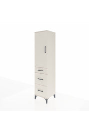 Hyperion Dolap Tek Raflı 3 Çekmeceli Tek Askılı 44x44x195 Aytaşı-Aytaşı