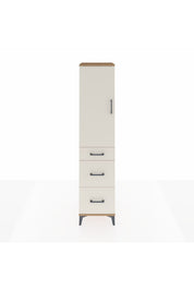 Hyperion Dolap Tek Raflı 3 Çekmeceli Tek Askılı 44x44x195 Çam-Aytaşı