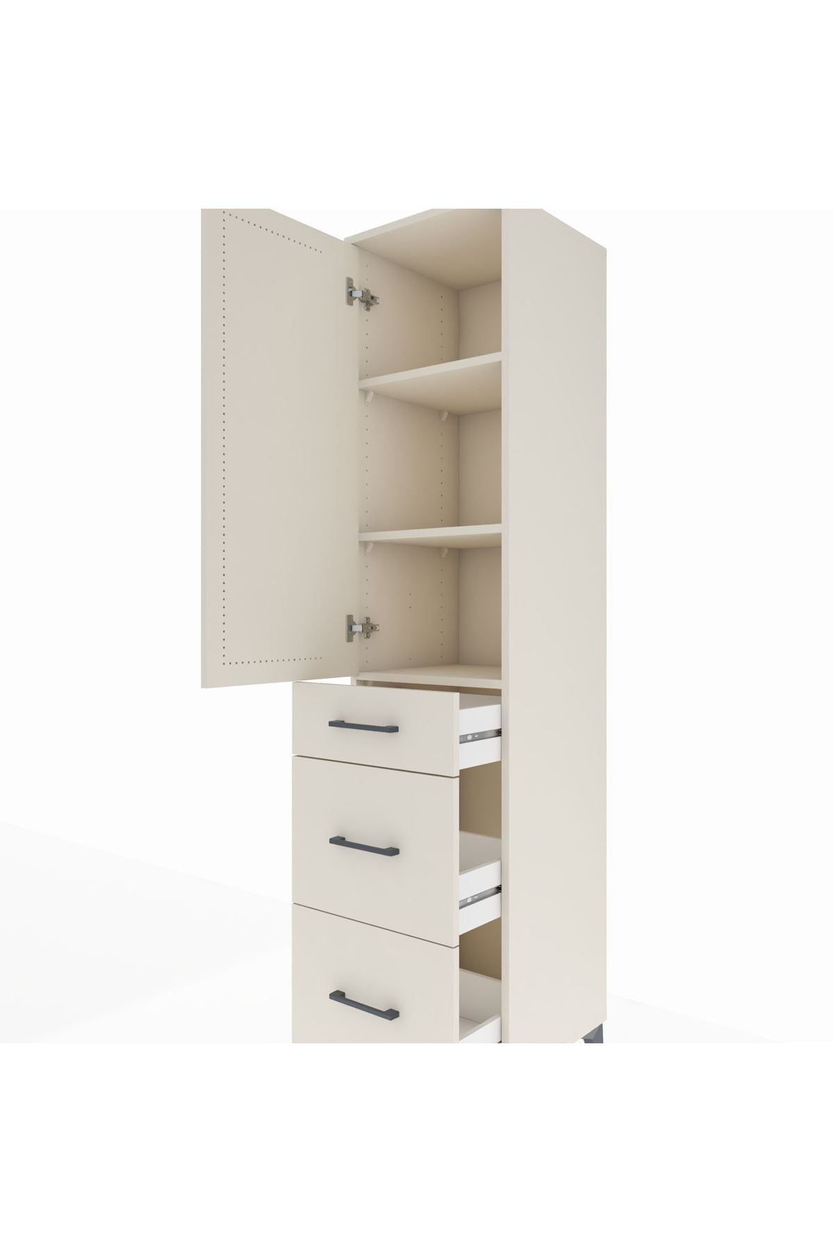 Hyperion Dolap 3 Raflı 3 Çekmeceli 44x44x195 Aytaşı-Aytaşı