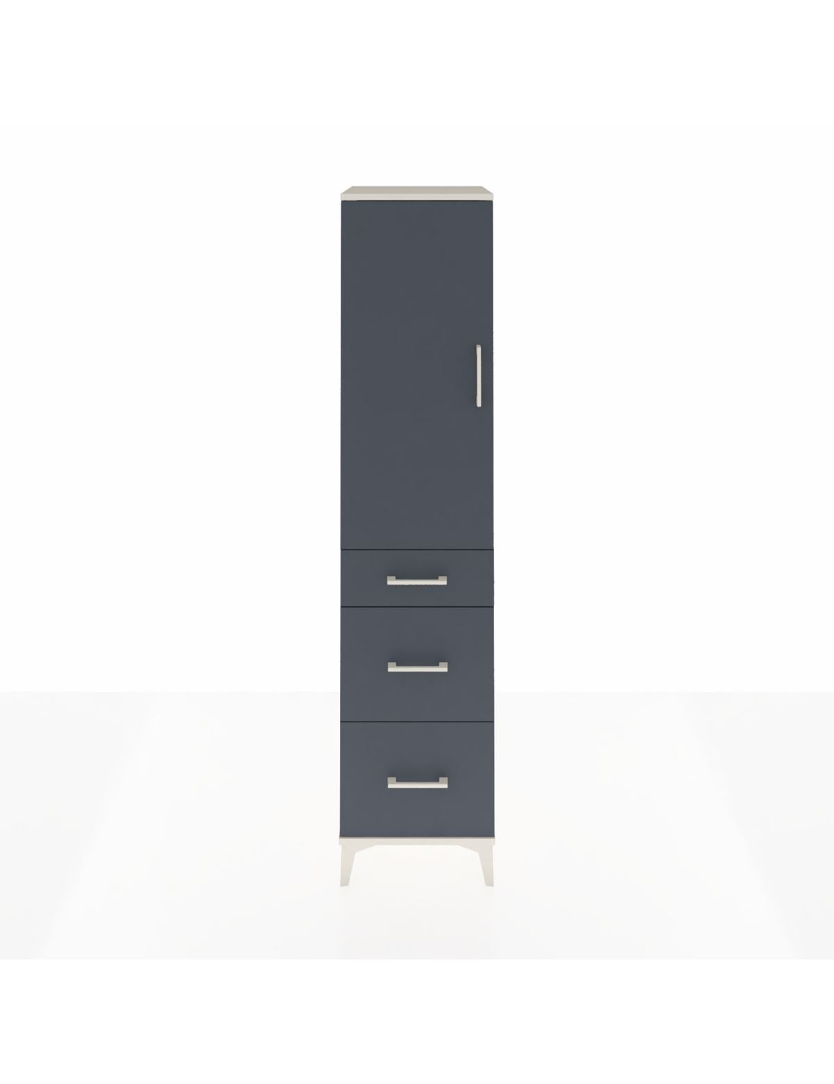 Hyperion Dolap 3 Raflı 3 Çekmeceli 44x44x195 Aytaşı-Antrasit