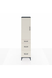 Hyperion Dolap 3 Raflı 3 Çekmeceli 44x44x195 Antrasit-Aytaşı