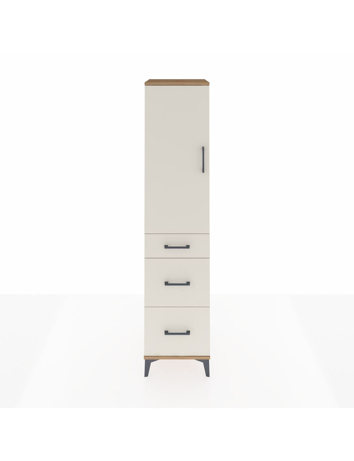 Hyperion Dolap 3 Raflı 3 Çekmeceli 44x44x195 Çam-Aytaşı