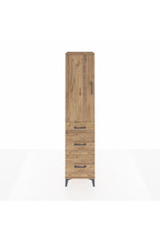 Hyperion Dolap 3 Raflı 3 Çekmeceli 44x44x195 Çam-Çam