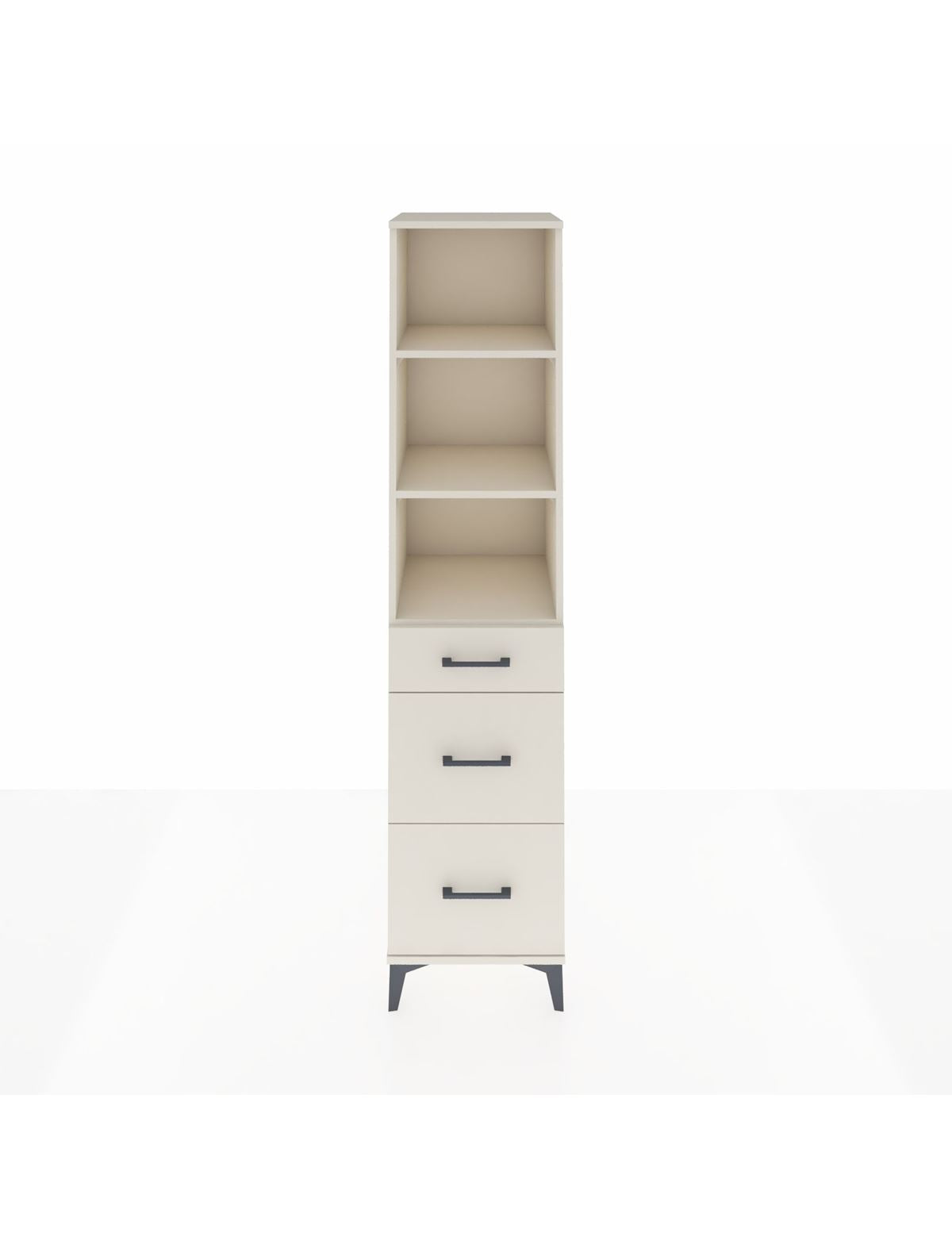 Hyperion Dolap 3 Raflı 3 Çekmeceli Tek Kapaklı 44x44x195 Aytaşı-Aytaşı