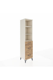 Hyperion Dolap 3 Raflı 3 Çekmeceli Tek Kapaklı 44x44x195 Aytaşı-Çam