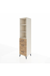 Hyperion Dolap 3 Raflı 3 Çekmeceli Tek Kapaklı 44x44x195 Aytaşı-Çam