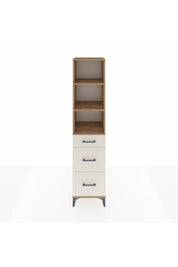 Hyperion Dolap 3 Raflı 3 Çekmeceli Tek Kapaklı 44x44x195 Çam-Aytaşı