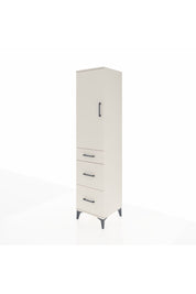 Hyperion Dolap Tek Raflı 3 Çekmeceli Tek Askılı 44x44x195 Aytaşı-Aytaşı