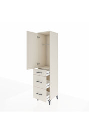 Hyperion Dolap Tek Raflı 3 Çekmeceli Tek Askılı 44x44x195 Aytaşı-Aytaşı