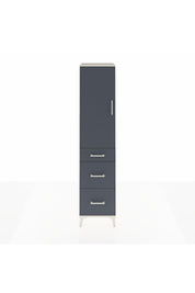 Hyperion Dolap Tek Raflı 3 Çekmeceli Tek Askılı 44x44x195 Aytaşı-Antrasit