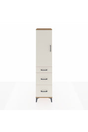 Hyperion Dolap 3 Raflı 3 Çekmeceli Tek Kapaklı 44x44x195 Çam-Aytaşı