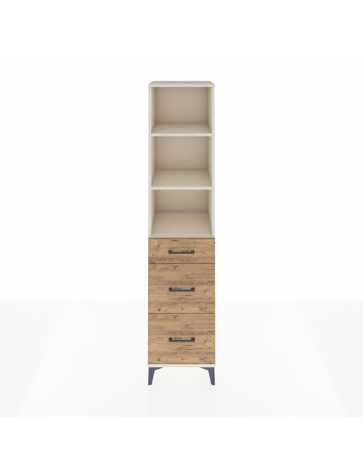 Hyperion Dolap 3 Raflı 3 Çekmeceli 44x44x195 Aytaşı-Çam