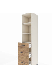 Hyperion Dolap 3 Raflı 3 Çekmeceli 44x44x195 Aytaşı-Çam