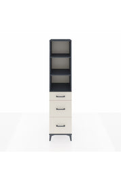 Hyperion Dolap 3 Raflı 3 Çekmeceli 44x44x195 Antrasit-Aytaşı