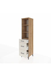 Hyperion Dolap 3 Raflı 3 Çekmeceli 44x44x195 Çam-Aytaşı