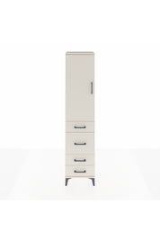 Hyperion Dolap Tek Raflı 4 Çekmeceli Tek Askılı 44x44x195 Aytaşı-Aytaşı