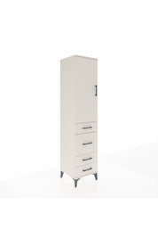 Hyperion Dolap Tek Raflı 4 Çekmeceli Tek Askılı 44x44x195 Aytaşı-Aytaşı