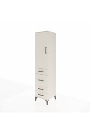 Hyperion Dolap Tek Raflı 4 Çekmeceli Tek Askılı 44x44x195 Aytaşı-Aytaşı