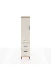 Hyperion Dolap Tek Raflı 4 Çekmeceli Tek Askılı 44x44x195 Çam-Aytaşı